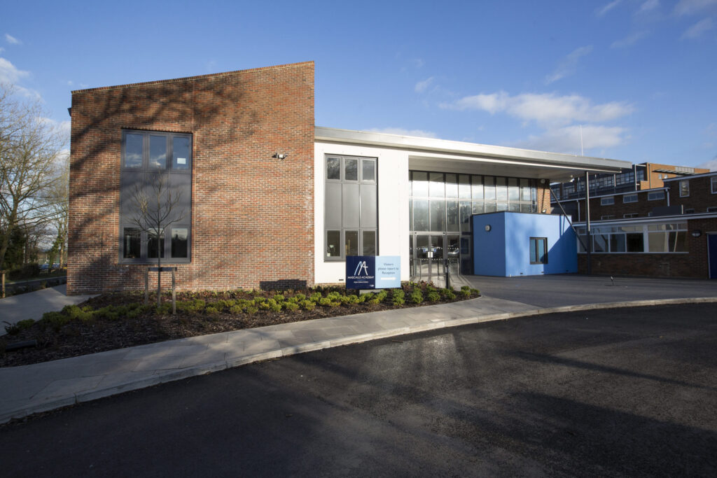 External shot of the Mascalls Academy building.